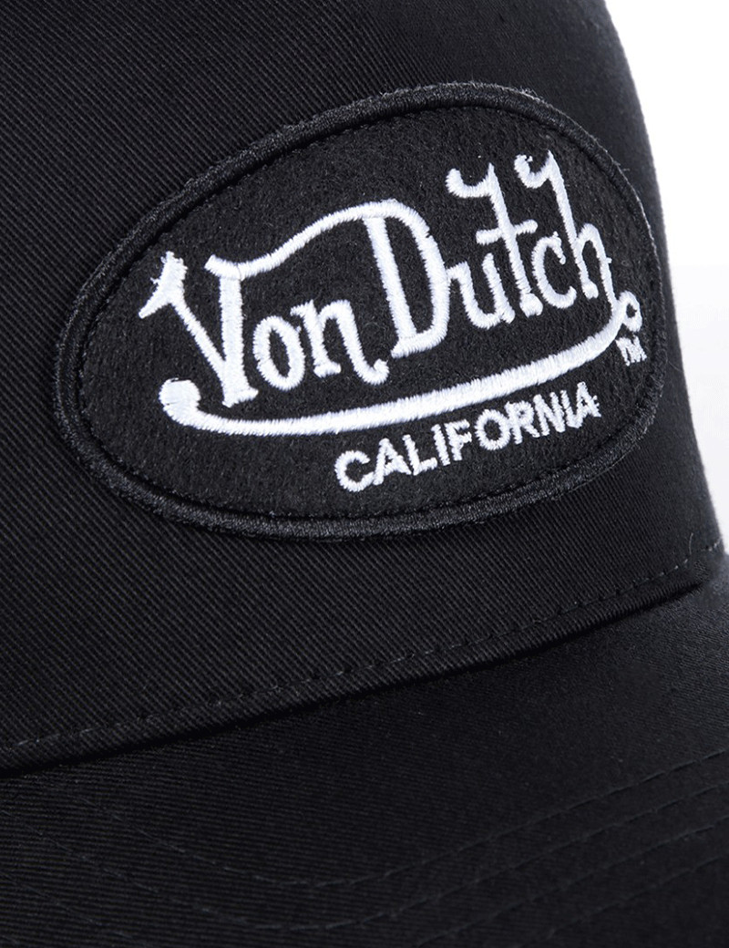 VON DUTCH CASQUETTE TRUCKER LOGO CALIFORNIA NOIR