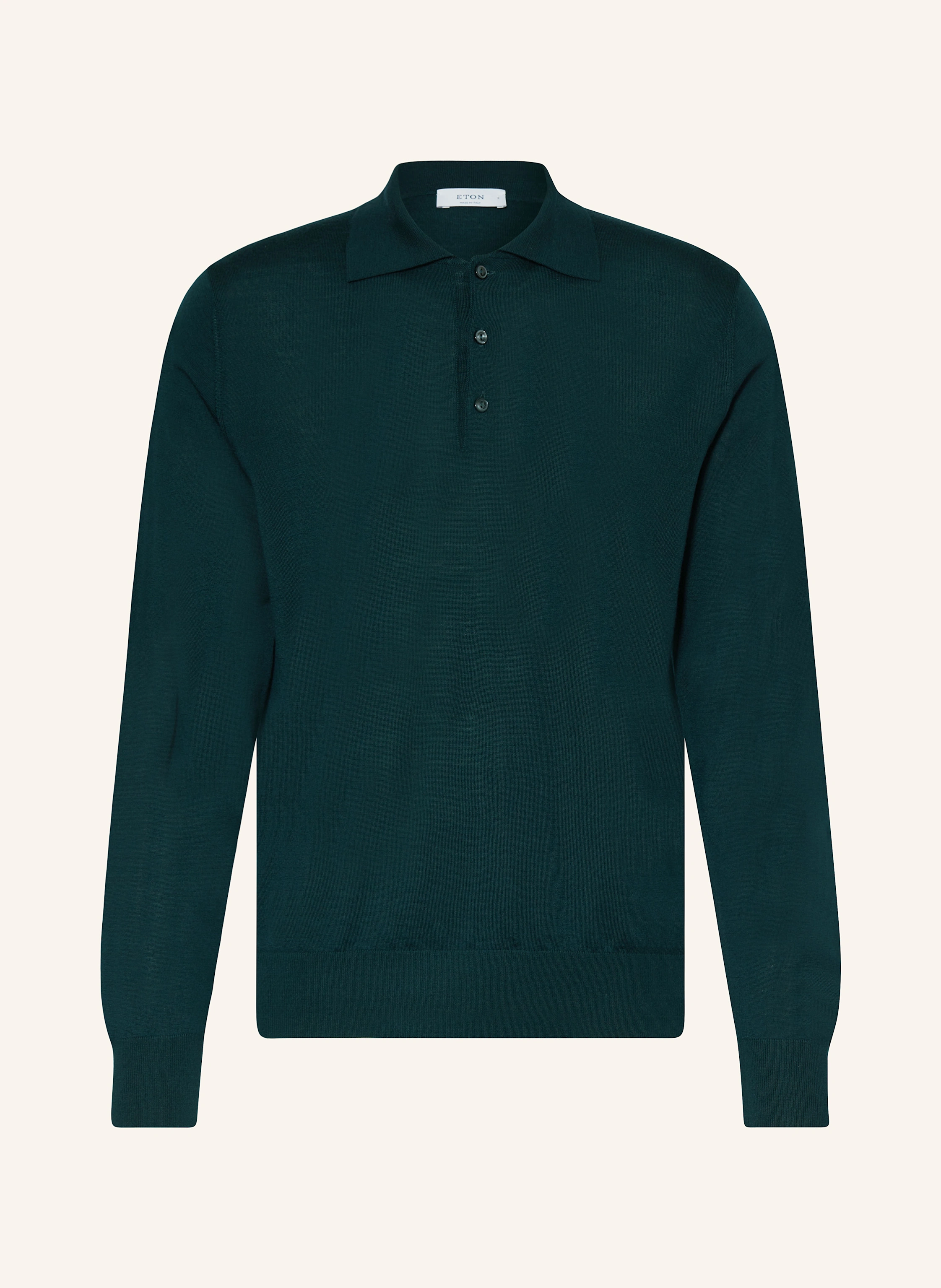 ETON Strick-Poloshirt aus Merinowolle