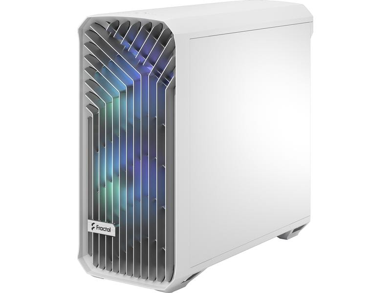 Fractal Design PC-Gehäuse Torrent RGB TG Weiss Eleganter, kompakter Big-Tower mit Sichtfenster und RGB-Beleuchtung