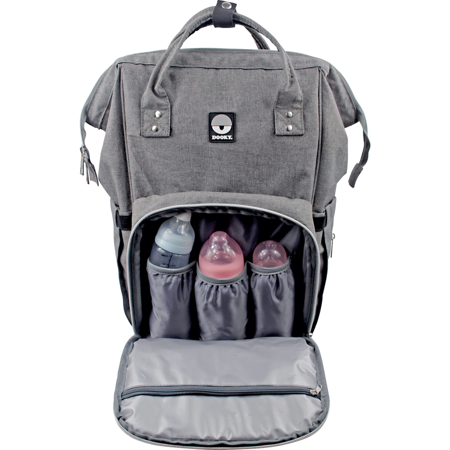 DOOKY Wickelrucksack Large Grey melange