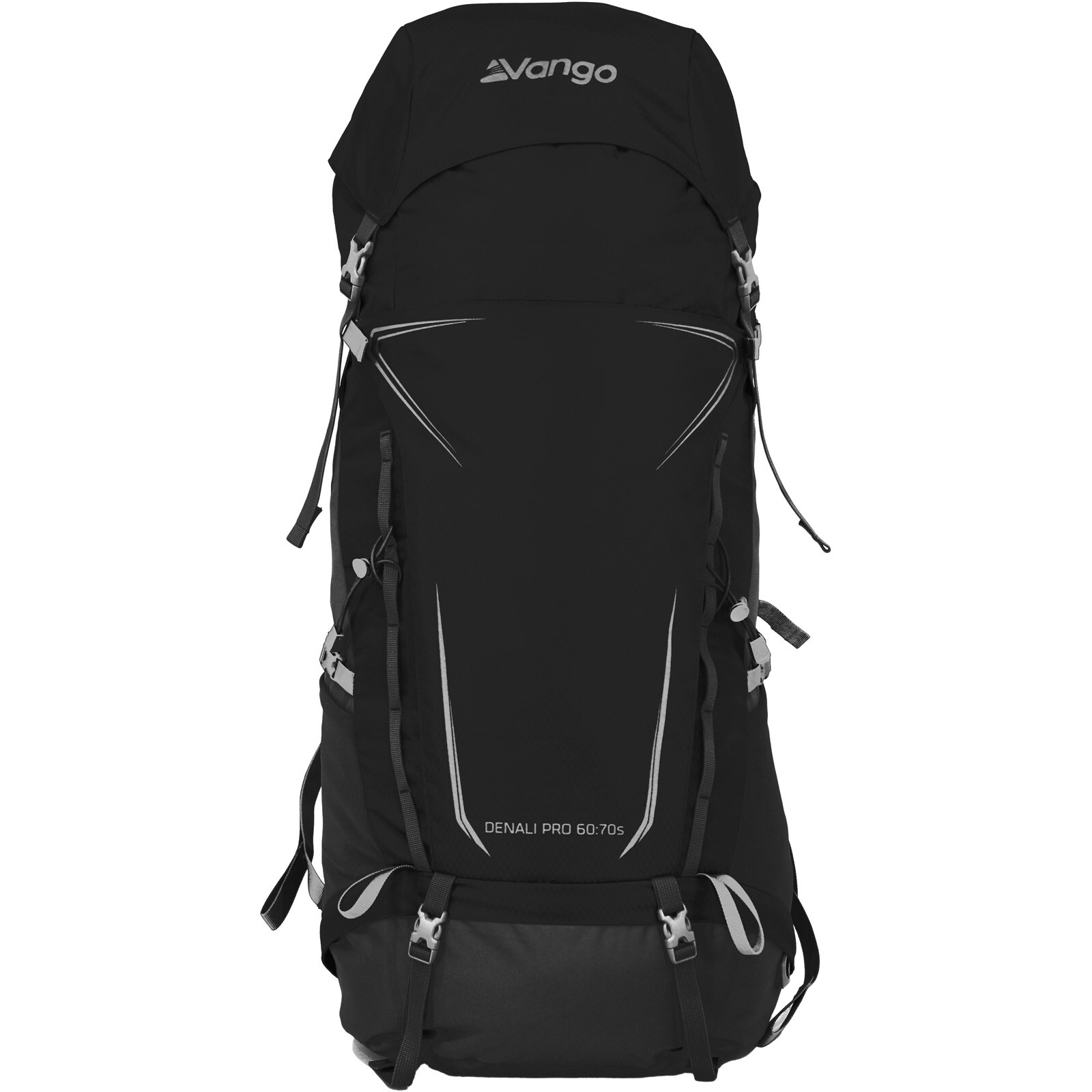 VANGO Trekkingrucksack Denali Pro S 60:70 L Outdoor Wander Rucksack Regenschutz Farbe: black