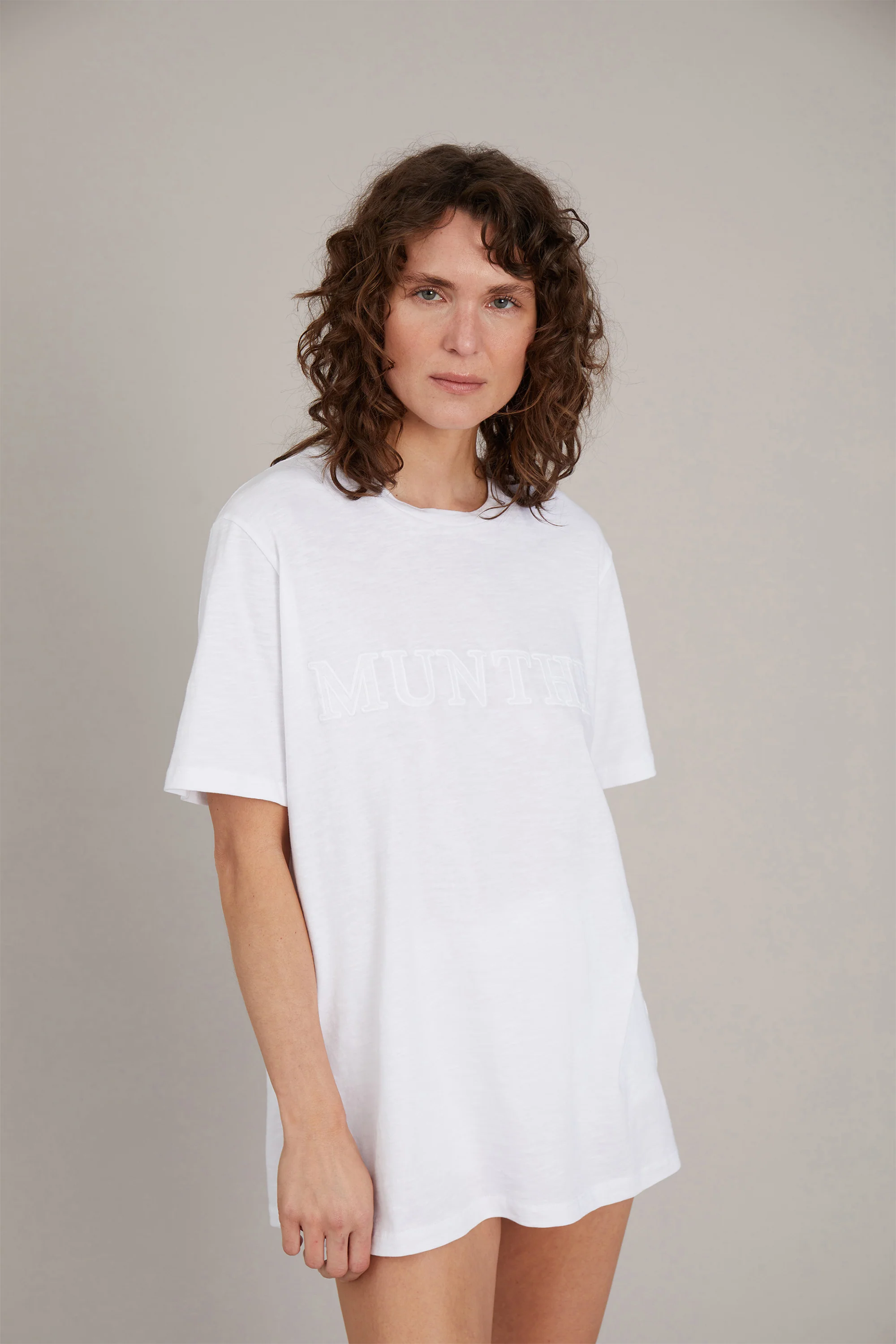 MUNTHE  Pumpkin t-shirt - hvid
