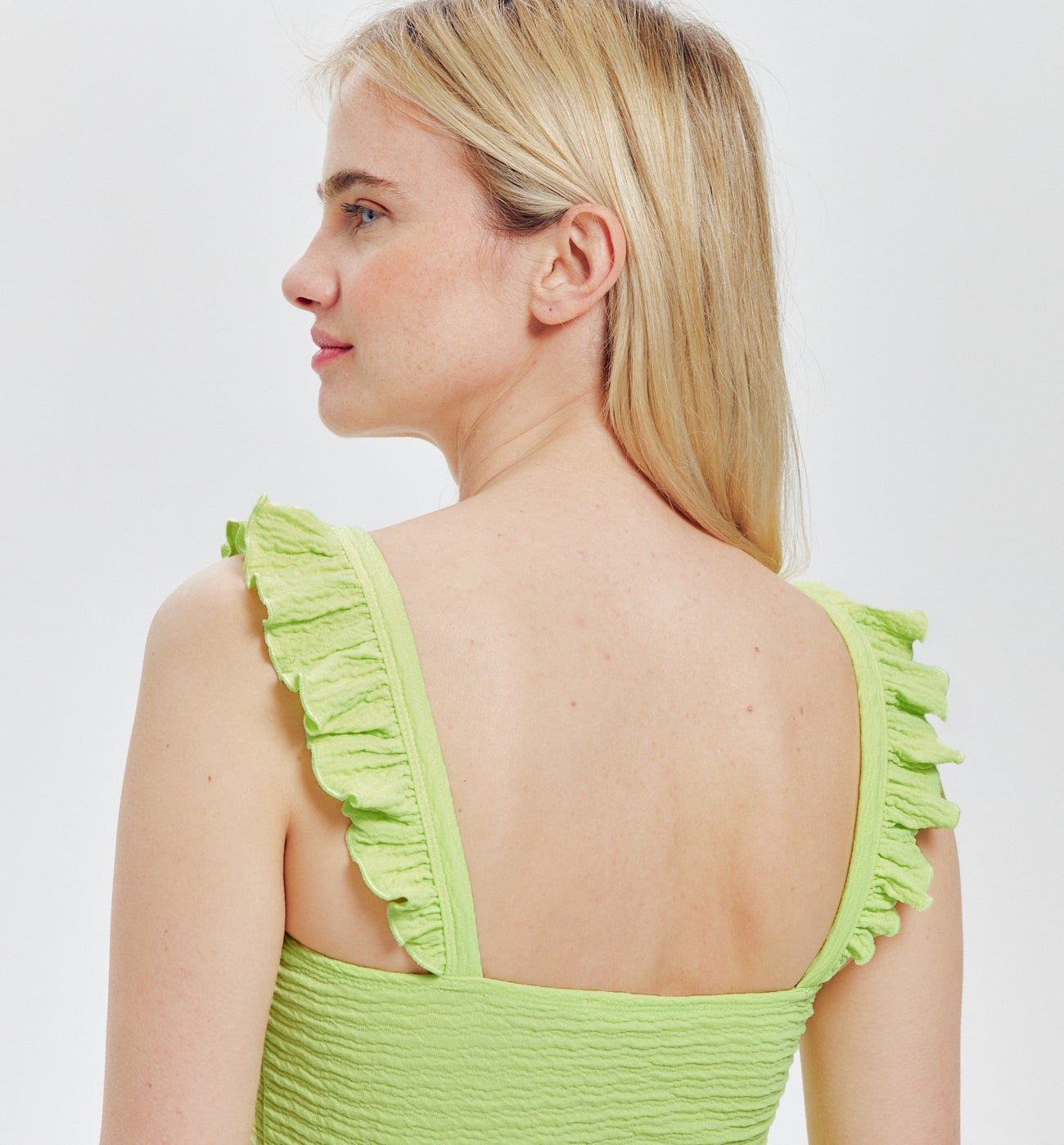 Débardeur à bretelles Femme - Vert anis