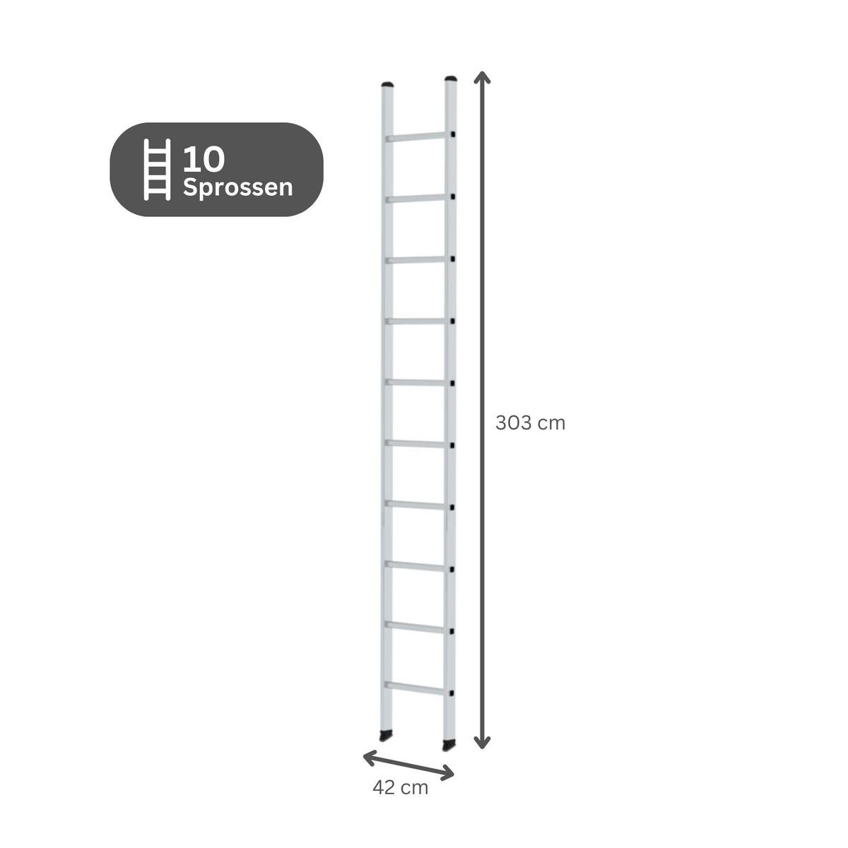PROREGAL Sportenladder zonder dwarsbalk 10 sporten