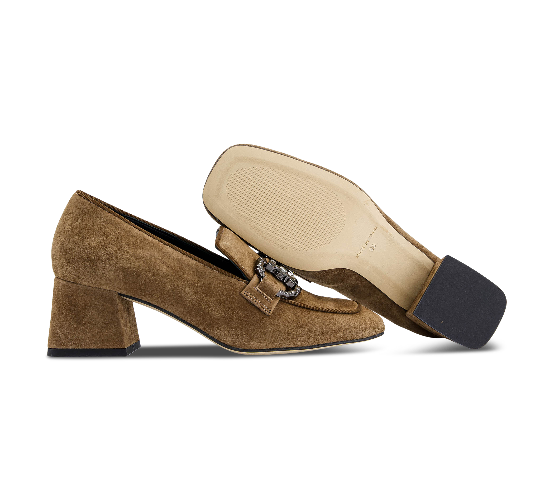 1874 by Walder Klassische Pumps beige/taupegrau