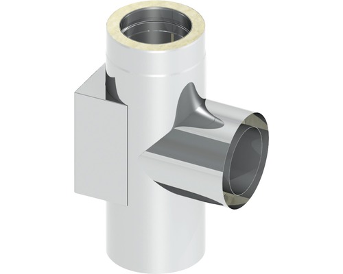 Jeremias Vision T-aansluiting 90° met tegenoverliggende reiniging Ø130mm