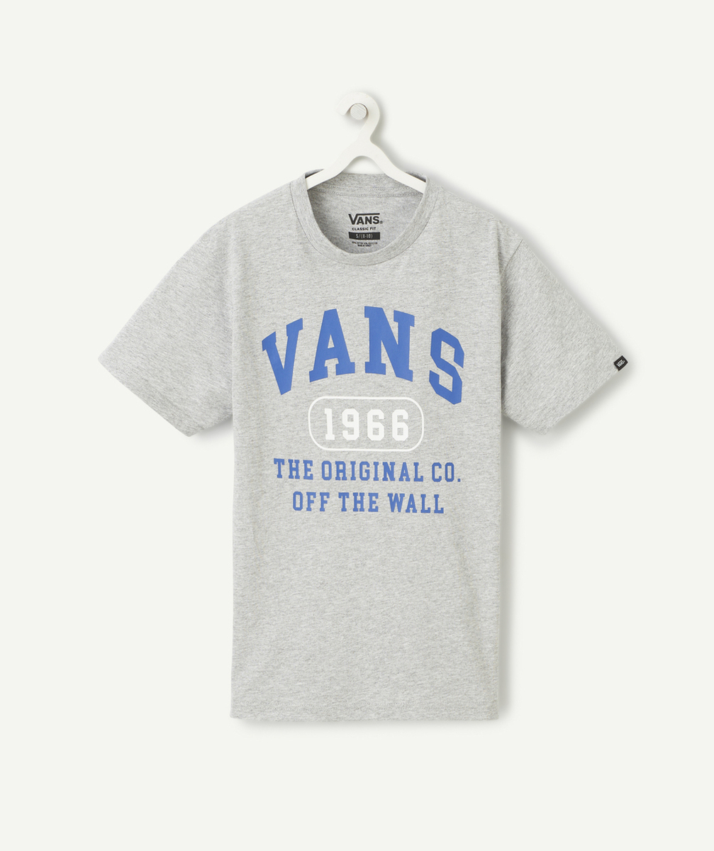 VANST-SHIRT MANCHES COURTES BLOCK IT GRIS
