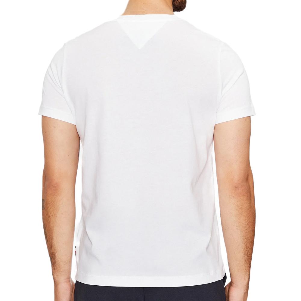 Tommy Hilfiger T-shirt Blanc Homme Tommy Hilfiger Monotype Roundle