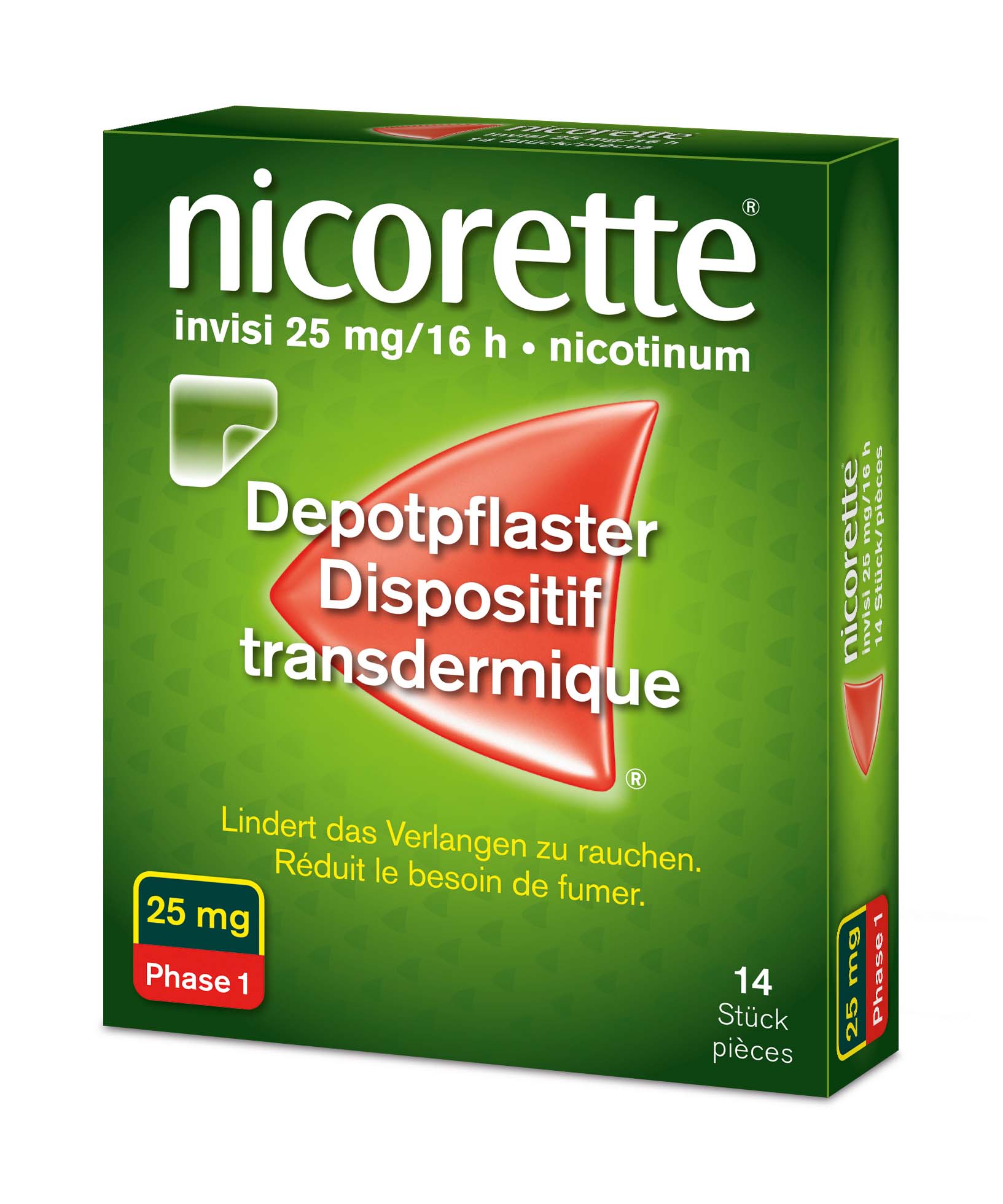 NICORETTE Invisi Patch Matrixpfl 25 mg/16h 14 Stk