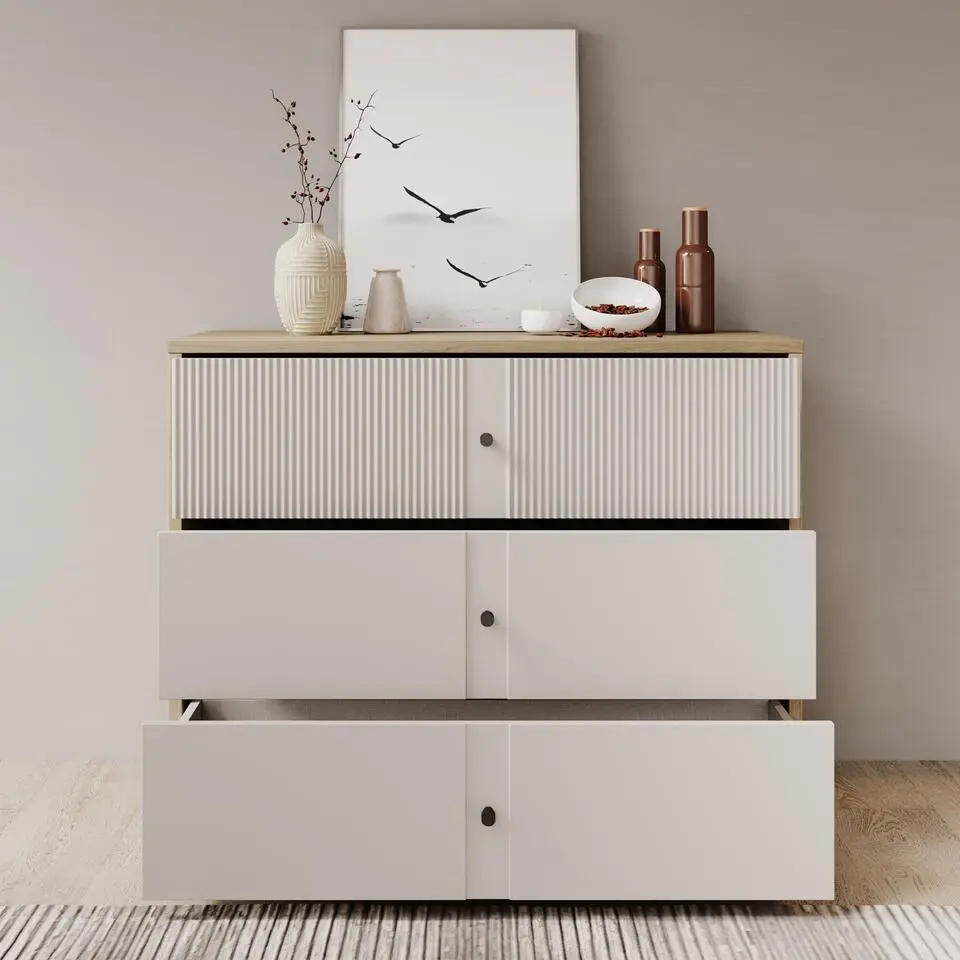 Meubella - Ladekast Riggs - Beige - 105 cm