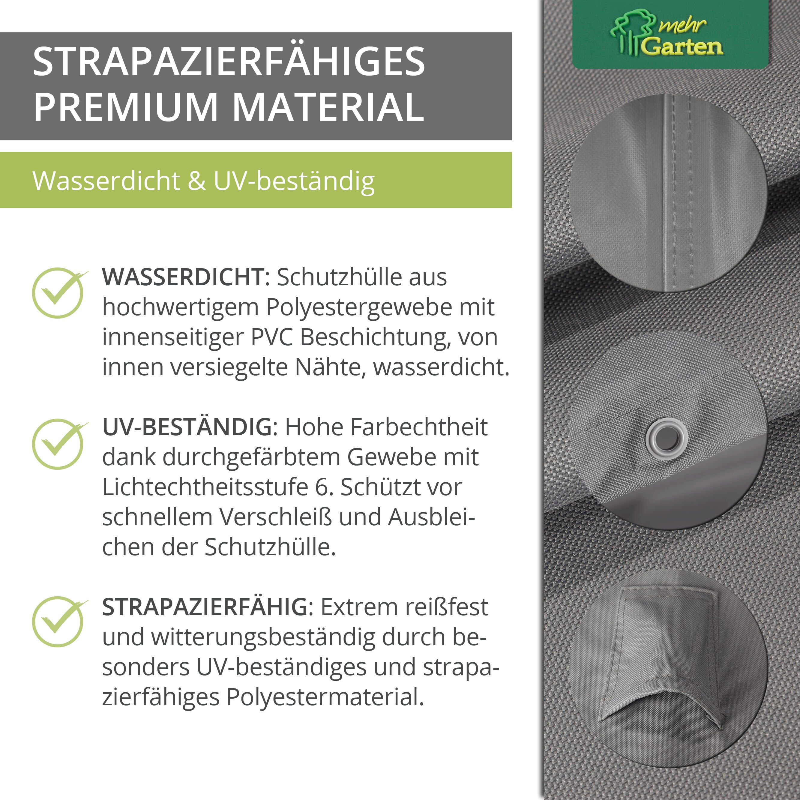 Premium Schutzhülle für Tische rund