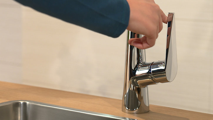 Mitigeur de cuisine chromé Hansgrohe Talis M51 H. 400 cm