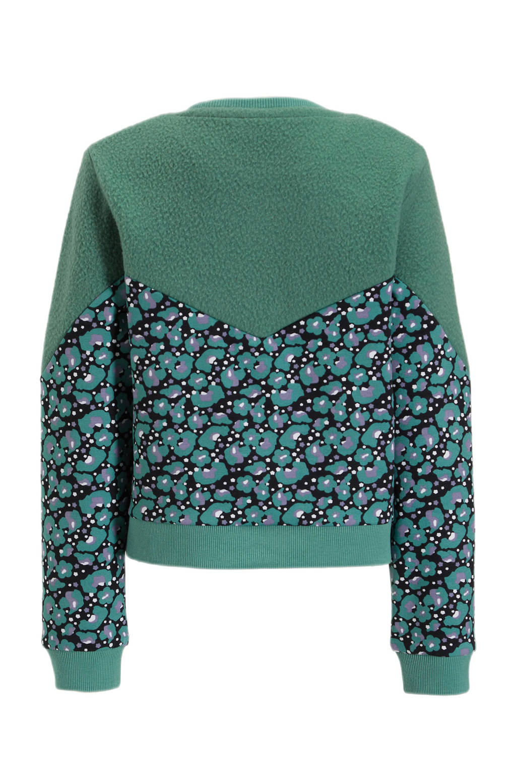 Orange Stars teddy sweater Nicole groen
