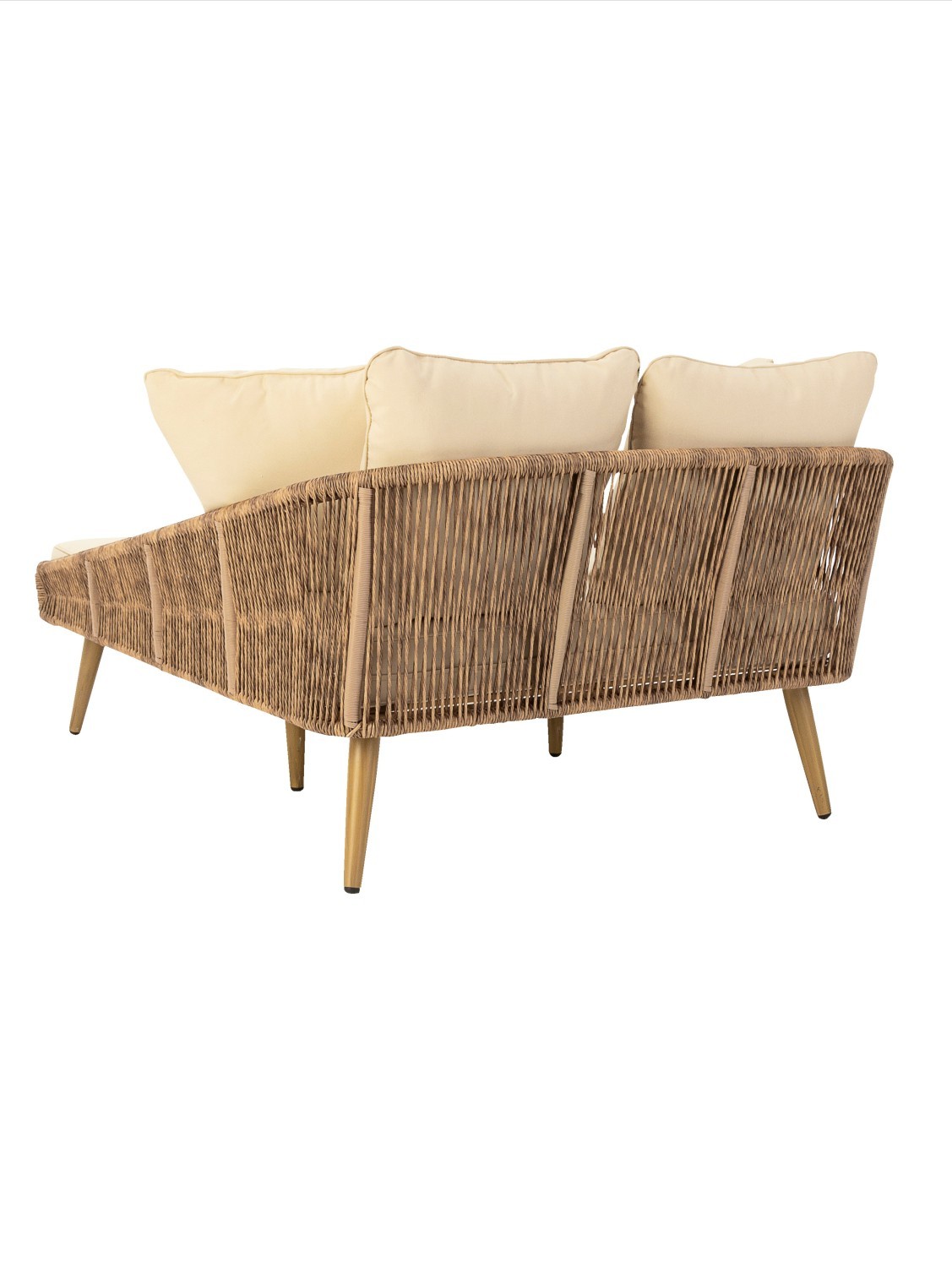 Sonnenliege JOANNA - natur-beige - inklusive Kissen