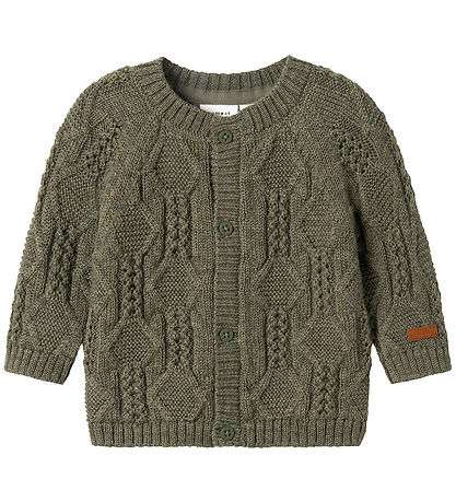 Name It Cardigan - Uld - Strik - NbmWrilla - Mulled Basil