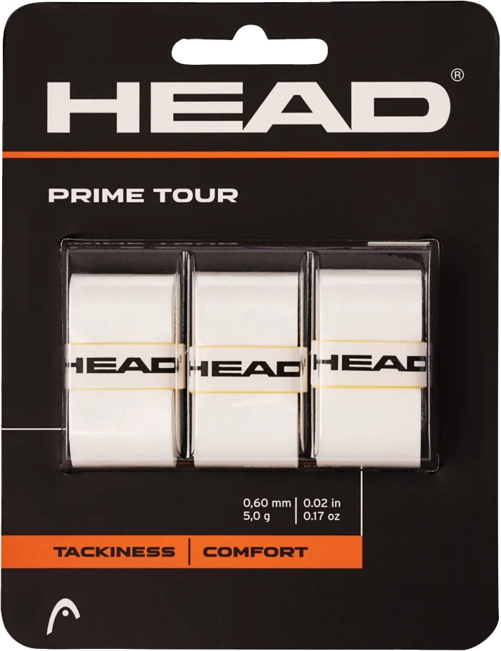 Prime Tour Tennis Overgrip 3-pieces White