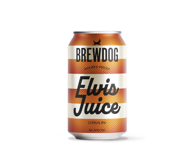 BrewDog Bier Elvis Juice 0.33 l Hopfiges India Pale Ale mit fruchtig-herbem Geschmack