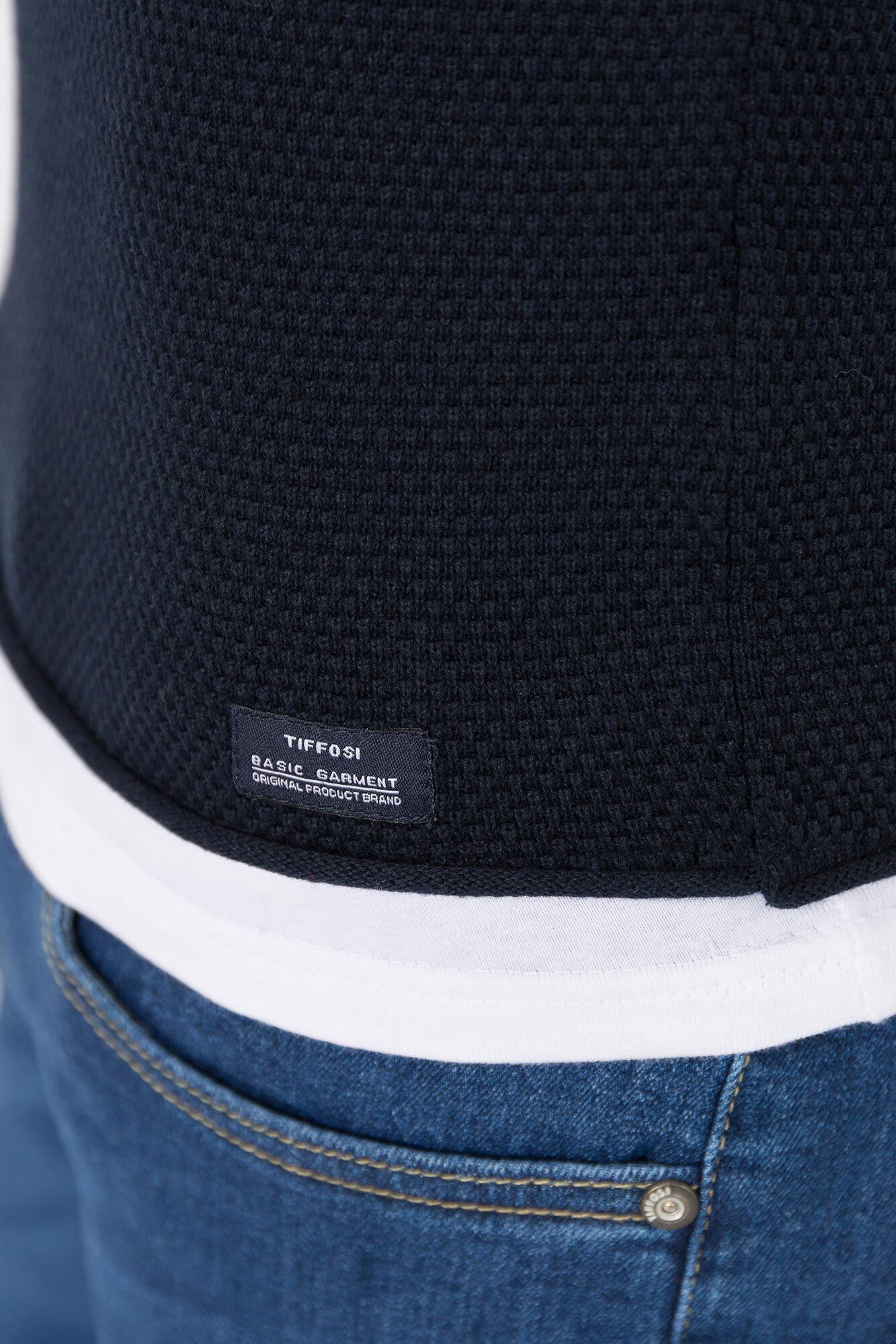 Jersey de textura combinada