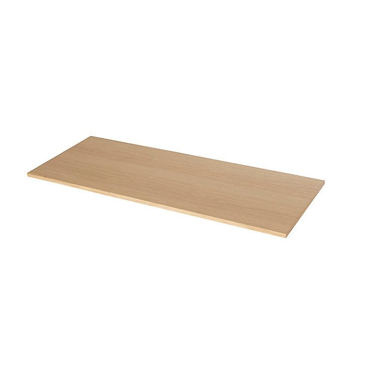 Plan de toilette GoodHome Avela placage chêne 120 cm