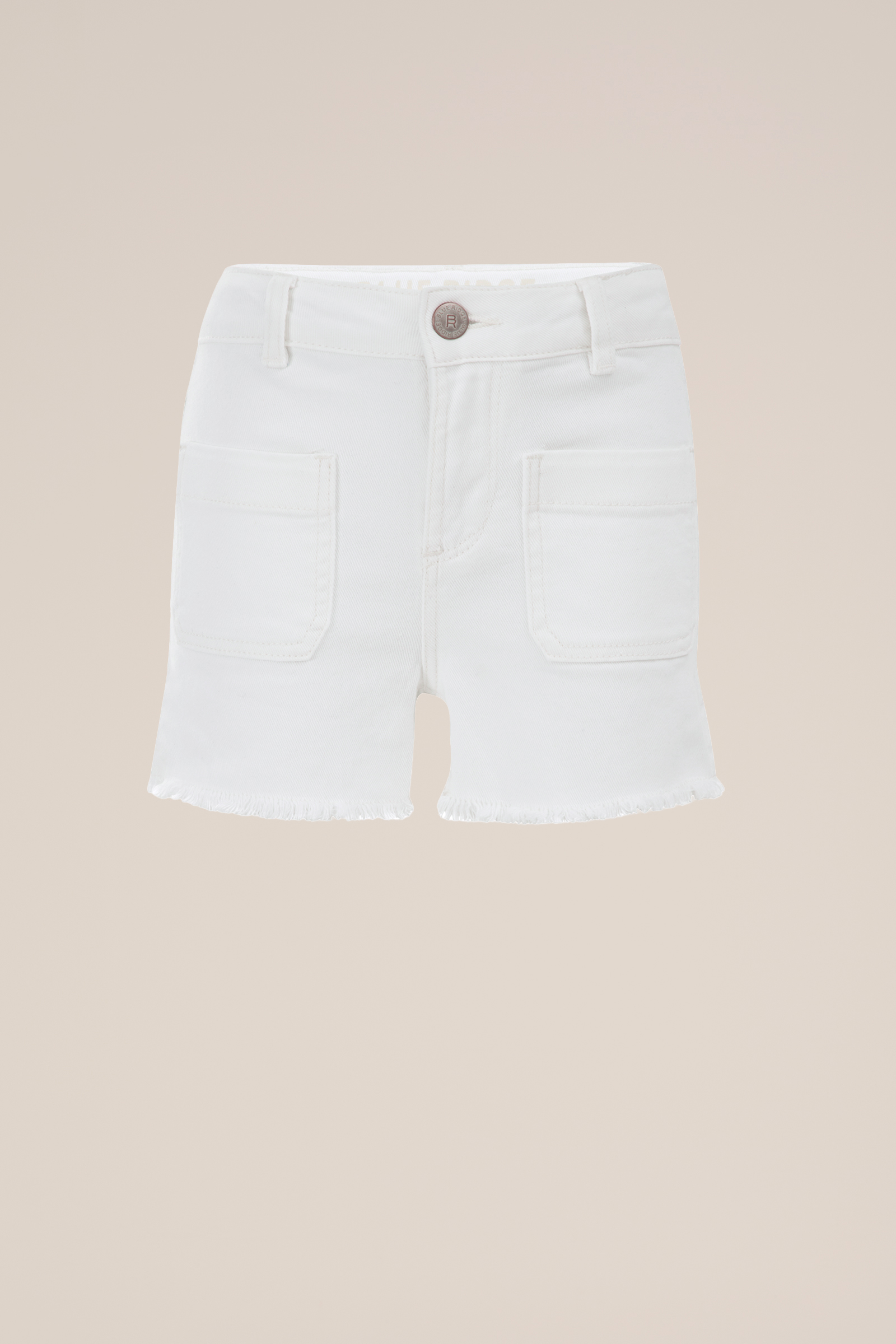 Meisjes slim fit short Blue Ridge Wit