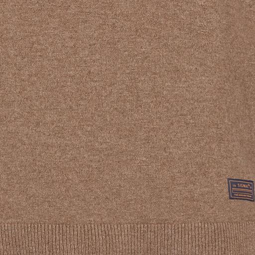 Signal Sirobert Half Zip Striktrøje, Brown Sugar Melange, S