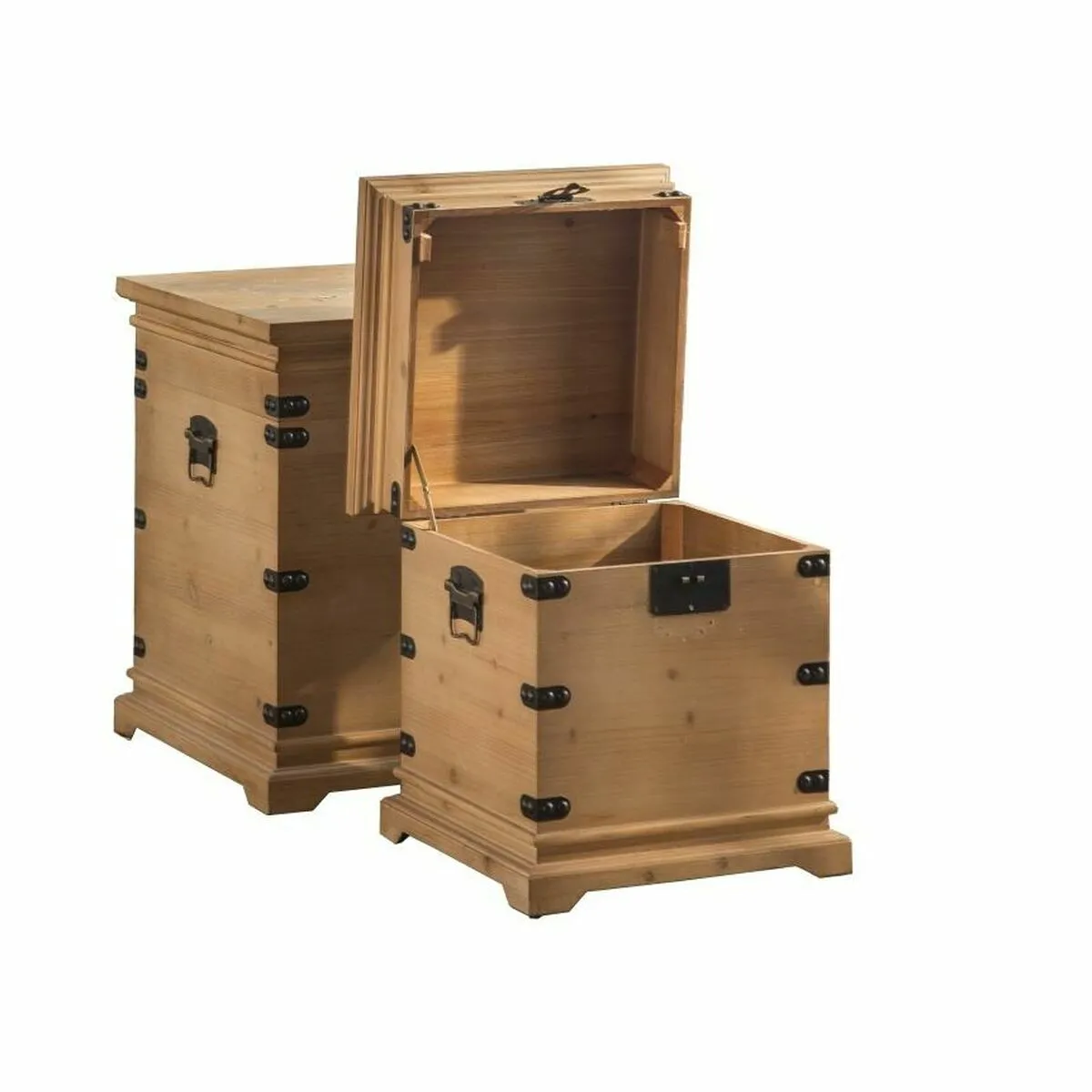 DKD Home Decor Paniers Sapin Métal