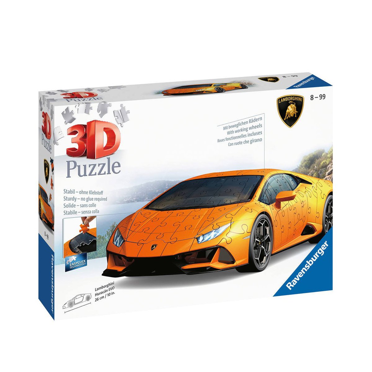 Puzzle 3D Lamborghini Huracan 108 pièces