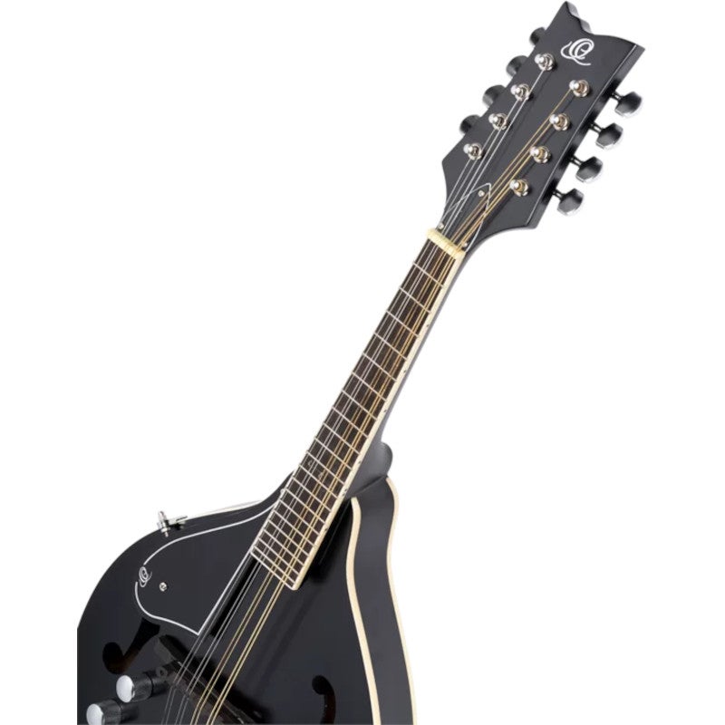 Ortega RMAE40SBK-L A-style Series Left-handed Mandolin Satin Black linkshandige mandoline met gigbag