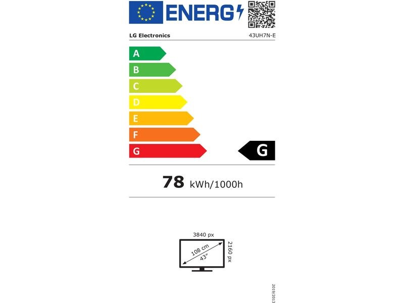 LG Public Display 43UH7N-E 43 