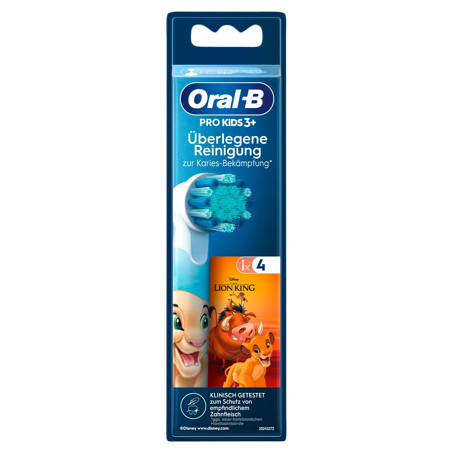 ORAL-B Aufsteckbürsten Kids Lion King Karton 4 Stk