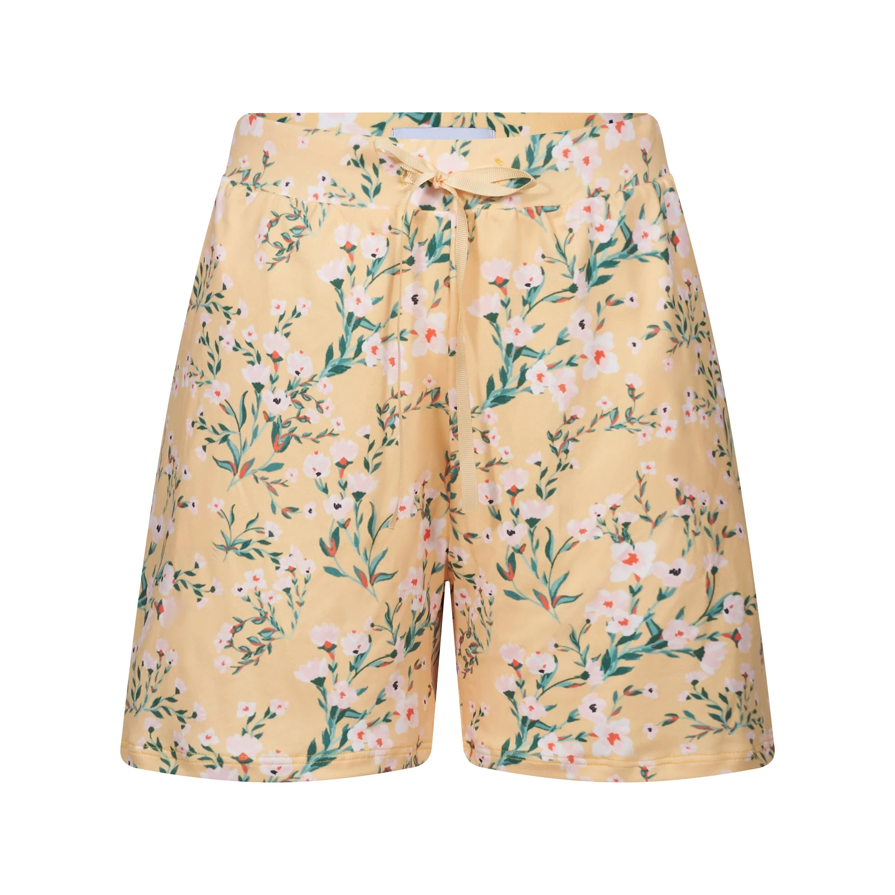 Liberte Alma-Shorts yellow green flower