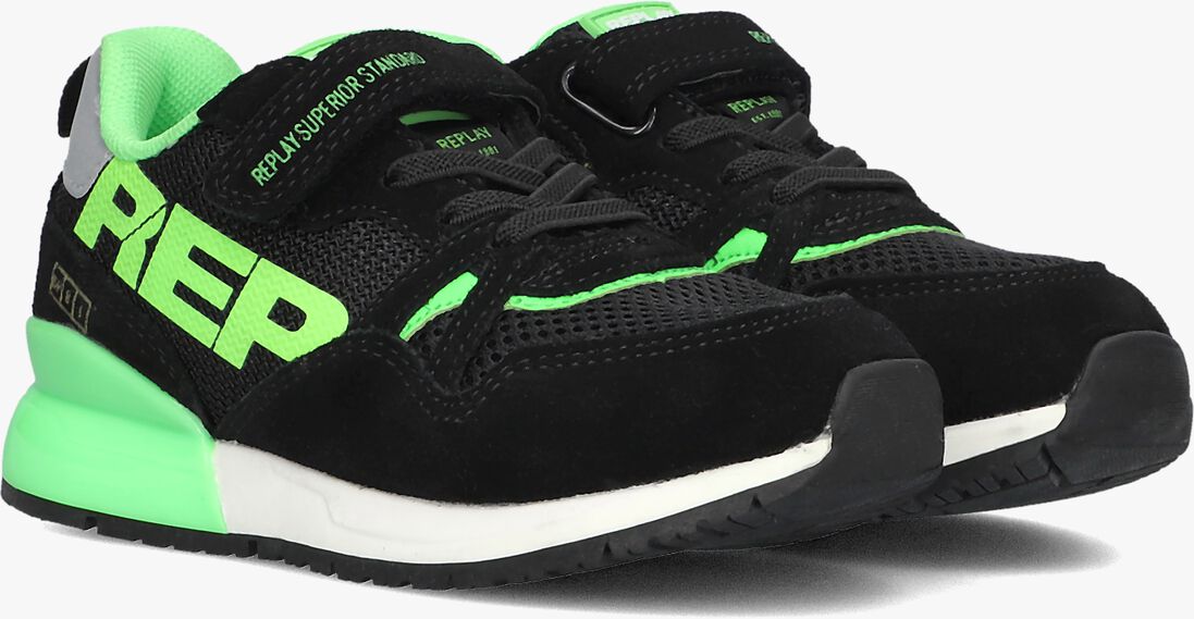 REPLAY zwarte replay lage sneakers shoot jr8