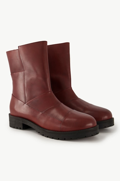 Leder-Boots, Ziernähte, Wechselfußbett, Weite H