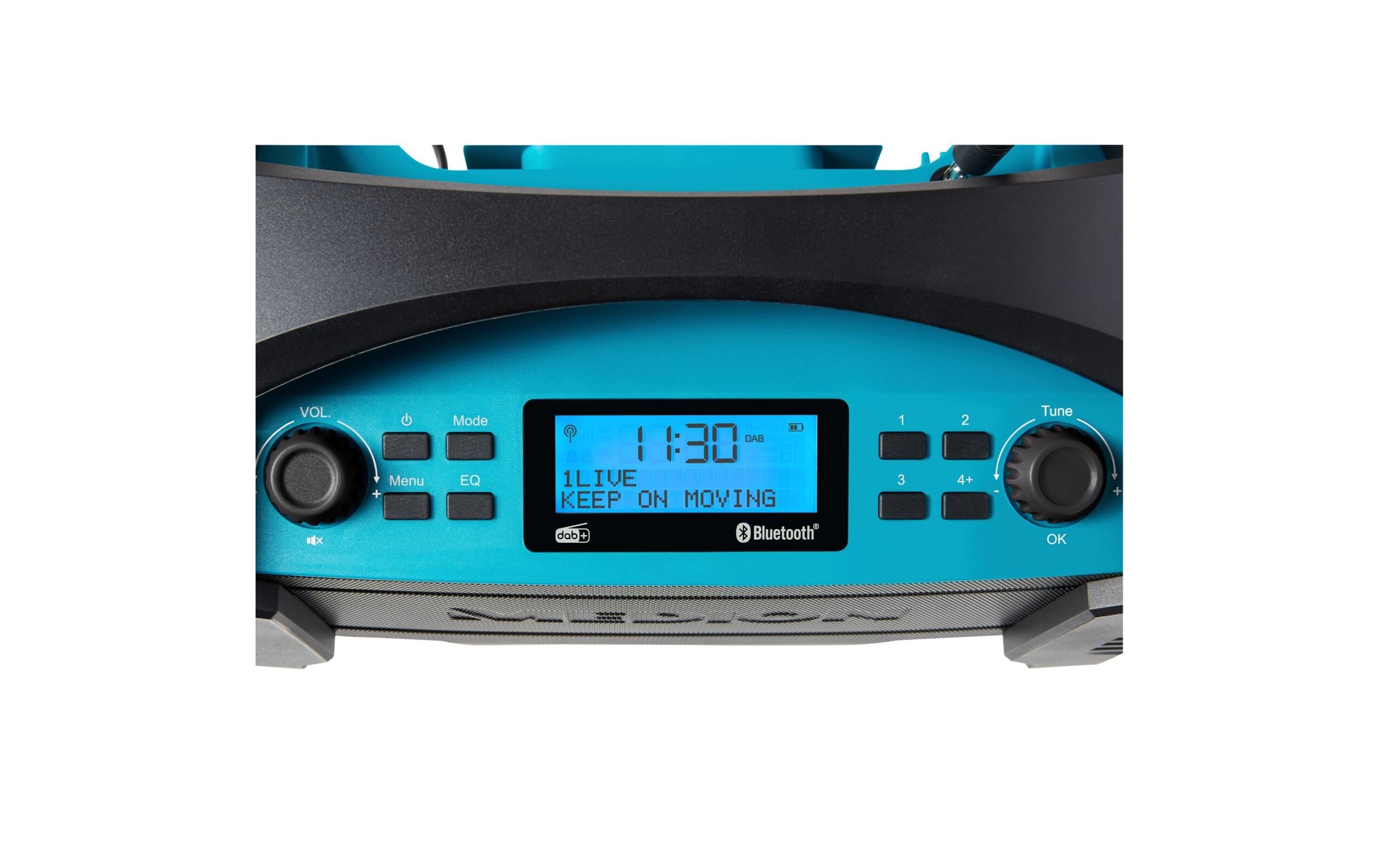 Baustellenradio LIFE E66050 BlauDAB+ Baustellenradio mit Bluetooth