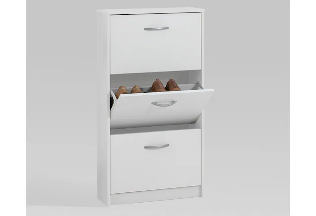 FMD Schuhschrank »Step 3« Breite 58,5 cm, Tief 17 cm, mit 3 Klappen, Schuhkipper