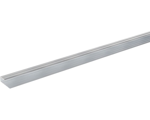 SKANDOR randprofiel, zilver geanodiseerd, voor 6-7 mm planken, 9x29x2700 mm