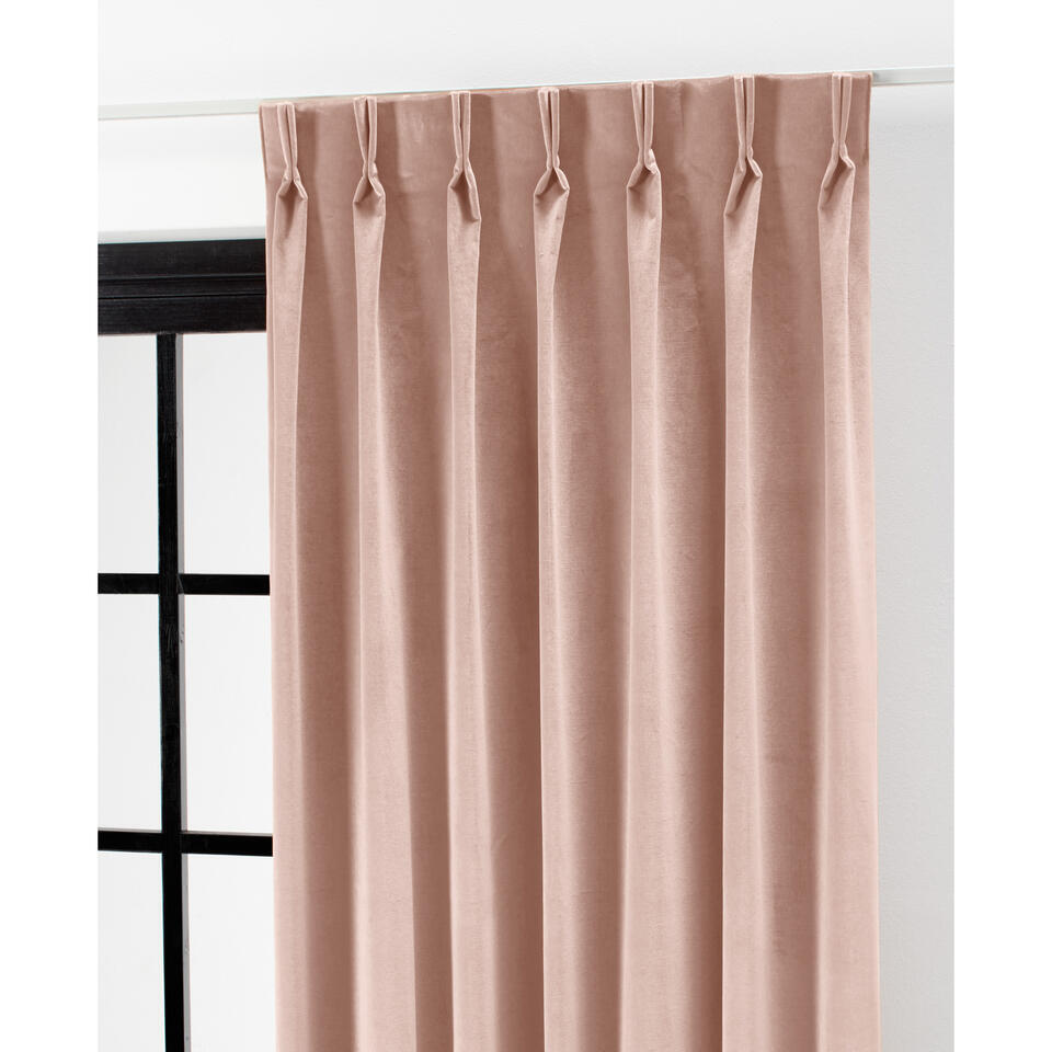 Gordijn Velours Romeo Roze