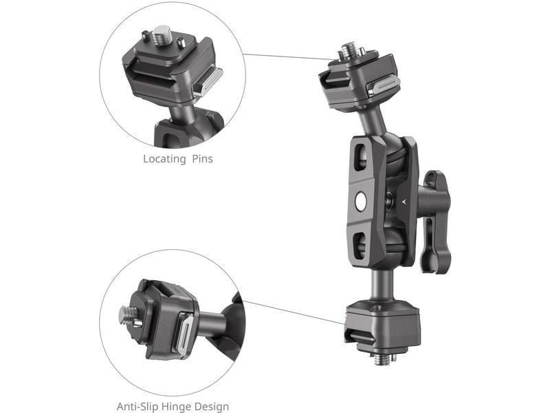 Smallrig HawkLock H21 Schnellspanner Magic Arm mit Kugelkop Zur Befestigung eines Monitors, einer Leuchte oder eines Zubehörteils an der Kameraausrüstung