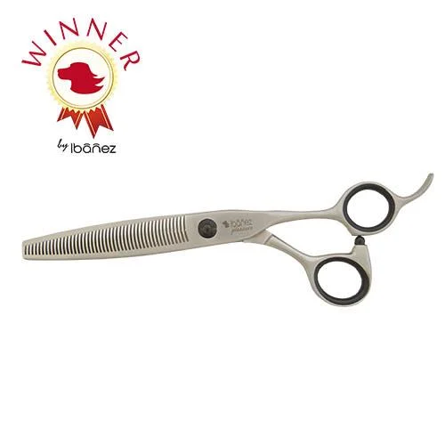 Tesoura de Escultura Ibanez Pleasure, 46 dentes, para cães e gatos, para tosa de cães.