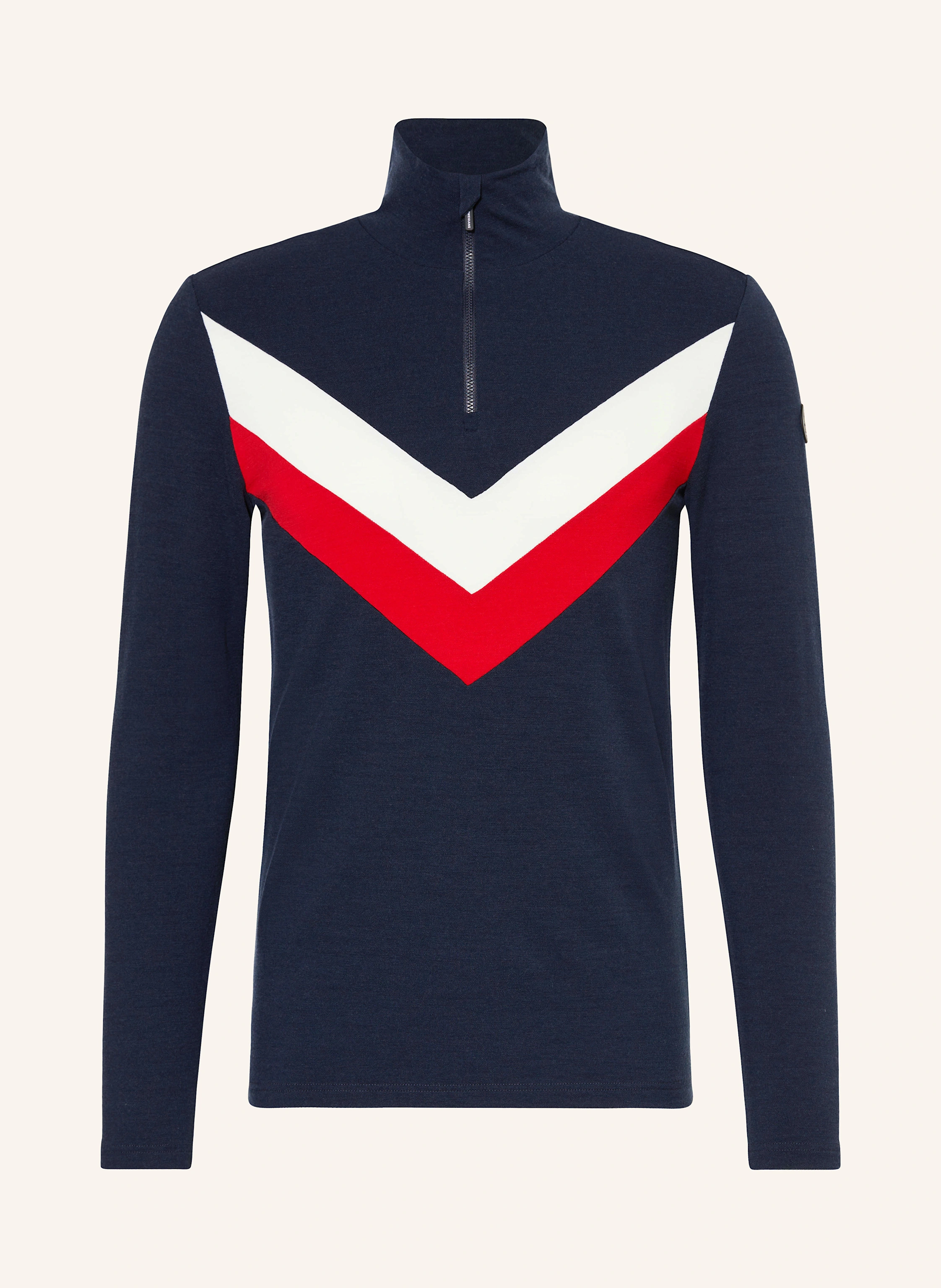 WE NORWEGIANS Piqué-Midlayer VOSS aus Merinowolle