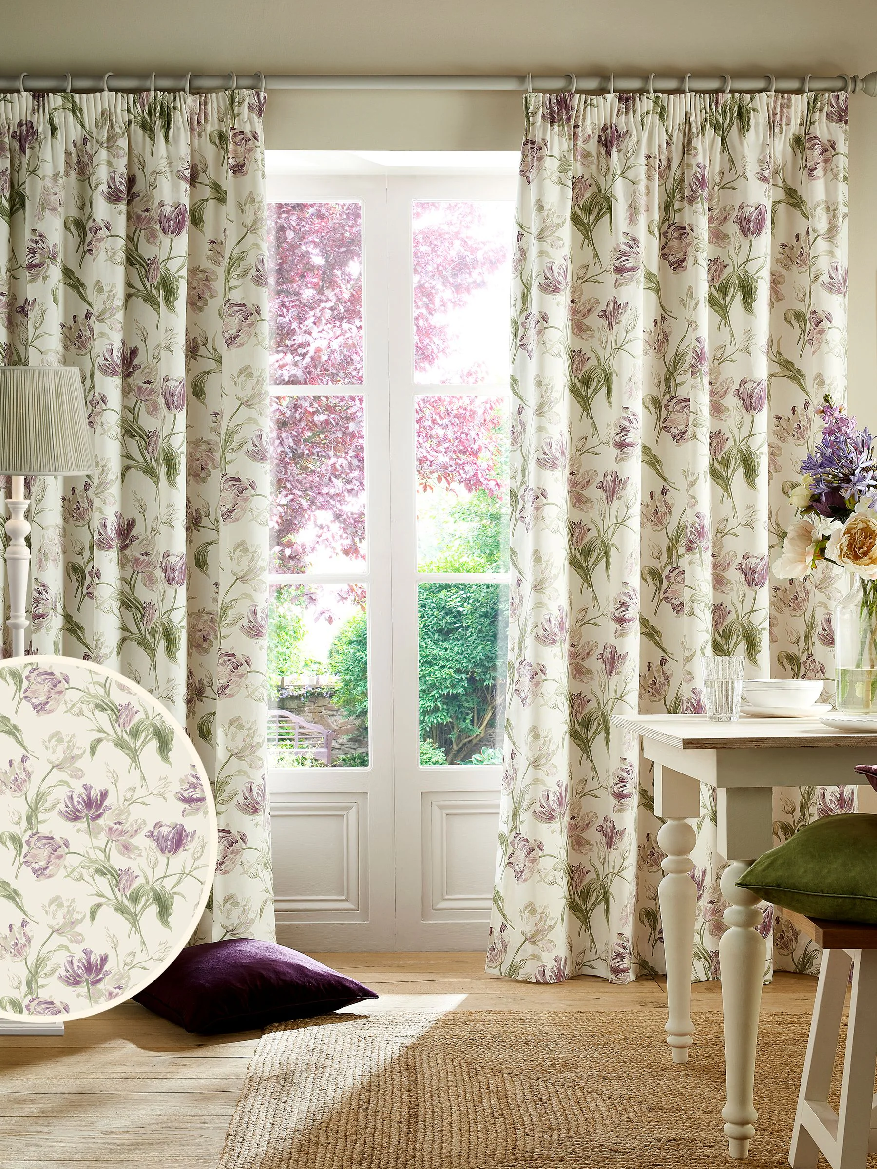 Laura Ashley Gosford plooigordijnen