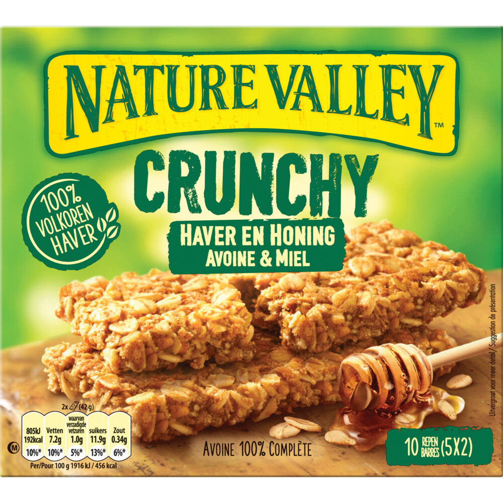 6x Nature Valley Crunchy Haver en Honing5x2 stuks