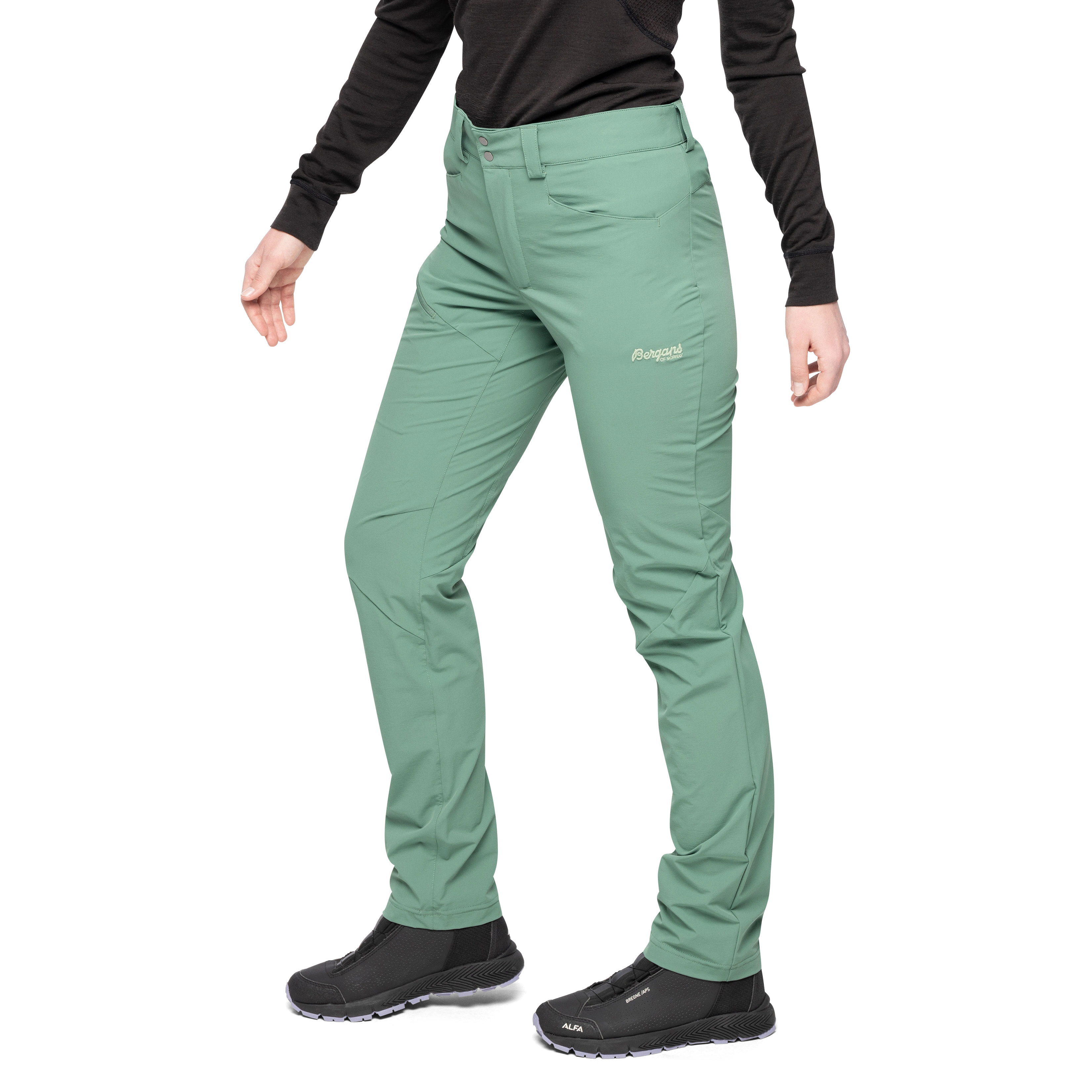 Vandre Light Softshell Pants Women Dark Jade Green