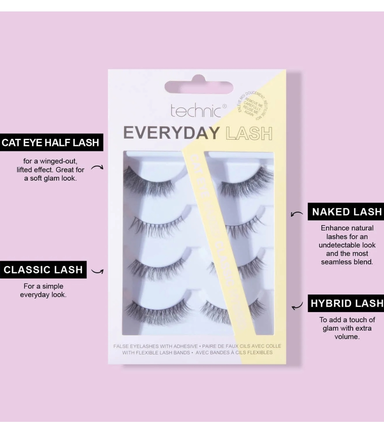 Technic Cosmetics - Cílios postiços Everyday Lash