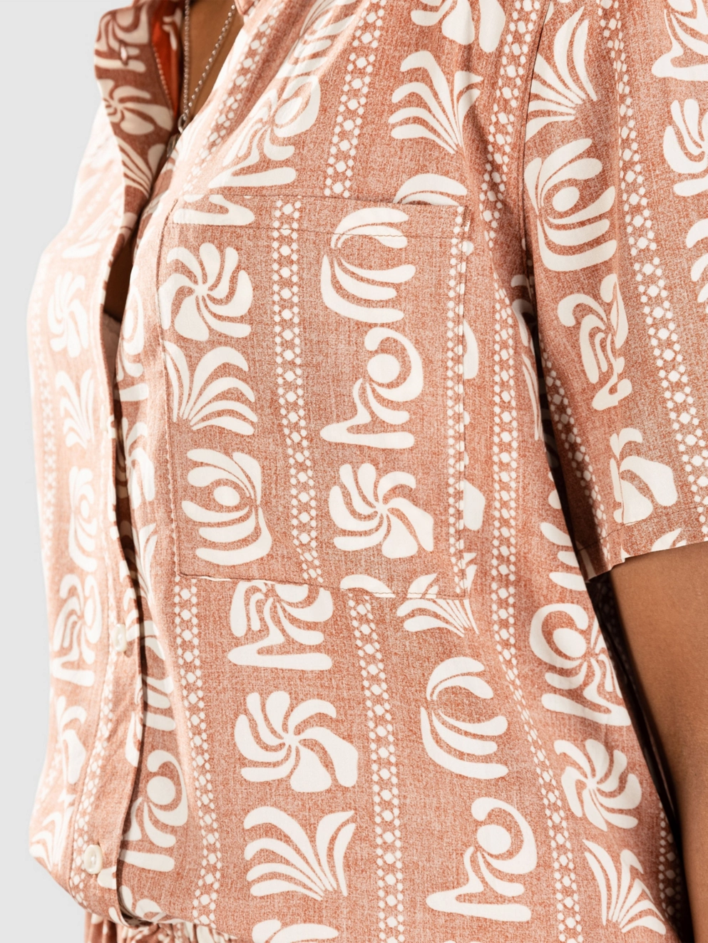 Sisstr Island Beauty Woven Shirt henna