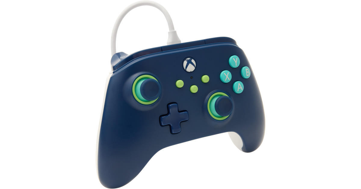 PowerAXbox Wired Controller MarinerBlue  (Donkerblauw, Xbox Series X|S, Xbox One, Windows)