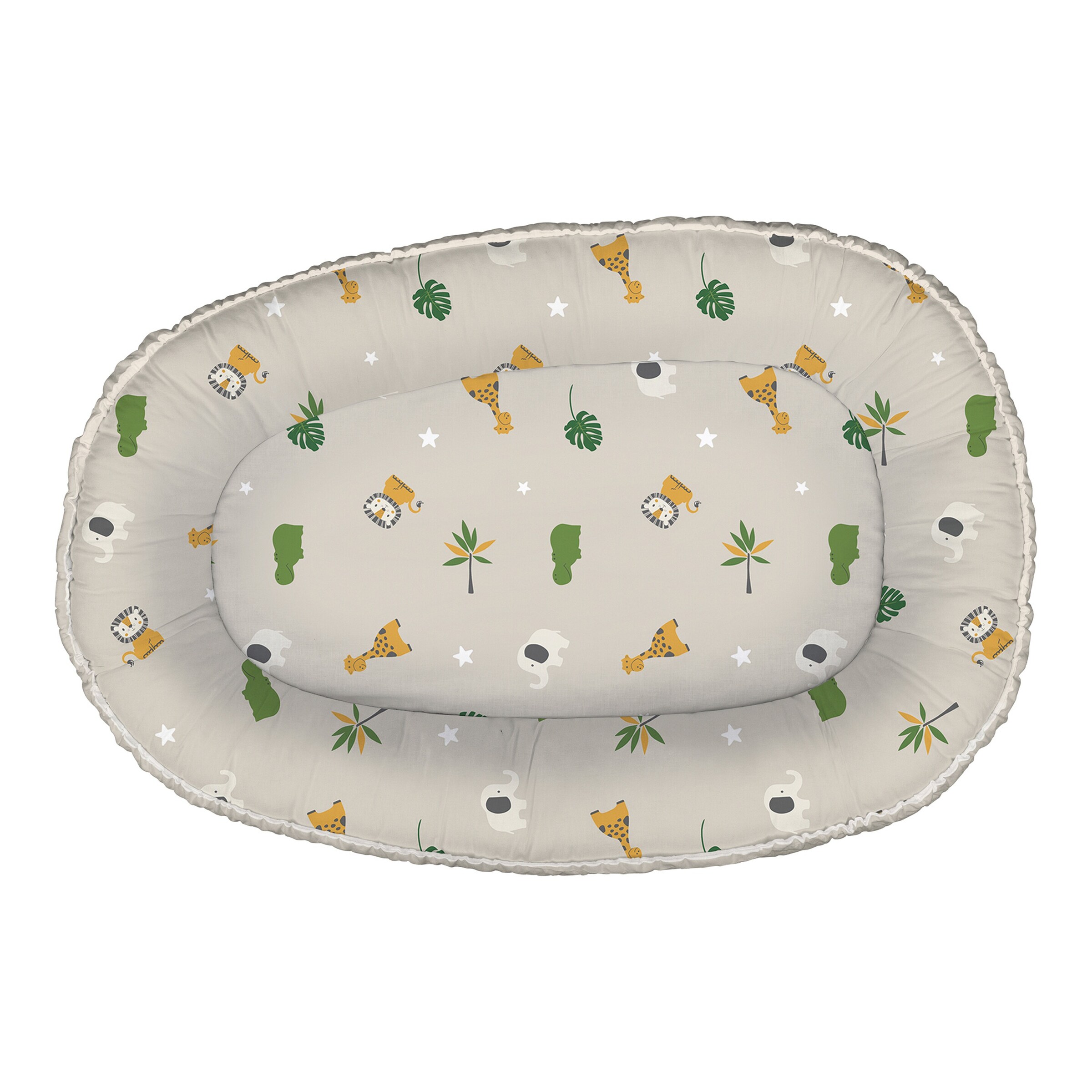 BORNINO HOME Kuschelnest beige / Safari Tiere