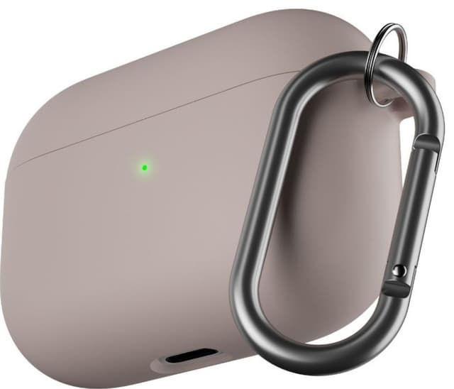PodSkinz HybridShell AirPods Pro nøgleringsetui (pastel pink)