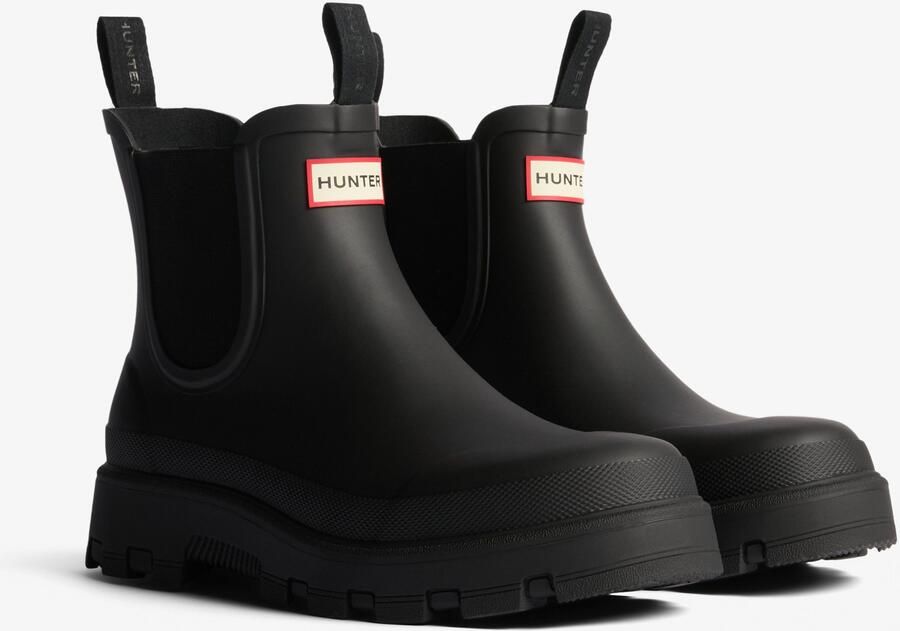 Hunter Boots Ele ts Elastic Chelsea Boot Rubberlaarzen zwart