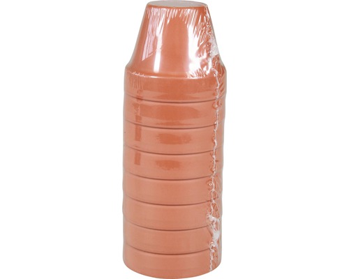 Spang klei plantenpot, Ø 6 cm, H, terracotta, 8 stuks
